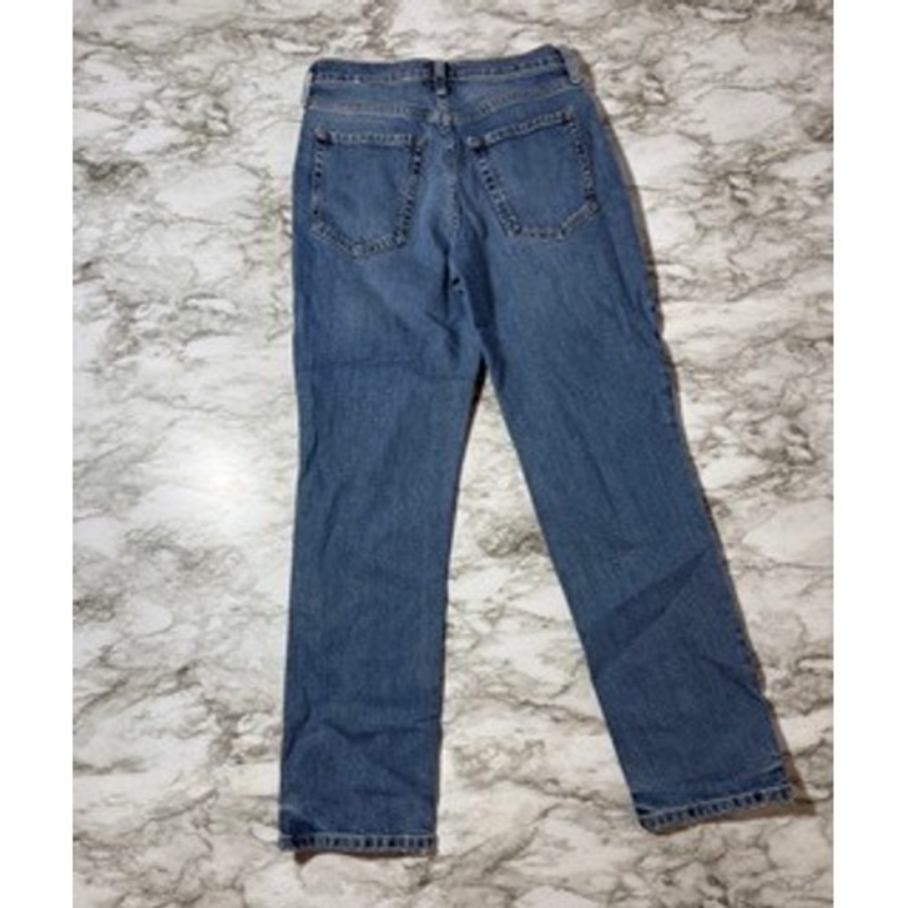 Banana Republic Distressed High Rise Straight Leg Jeans Size 27 Denim - Picture 5 of 7